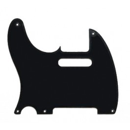 BLACK 1PLY TELE PICKGUARD RIGHT HANDED