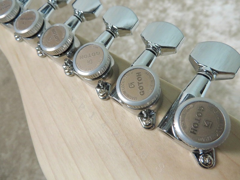 Gotoh SG381 MGT Locking Tuning Keys (set of 6 non staggered posts) Chrome Locking 6 In