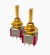On On On Mini DPDT Switch - Gold